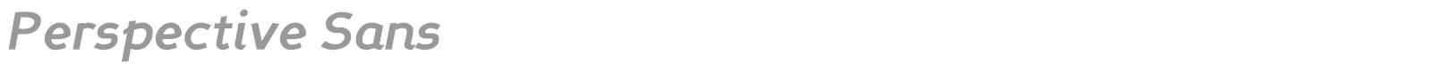 Perspective Sans font preview